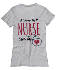 Load image into Gallery viewer, Nurse T Shirt | A Super Hot Nurse Red | LPN Nurse | RN Nurse | Nurse Practitioner | Nursing Assistant | Teeshirt Graphic