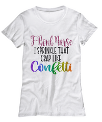Load image into Gallery viewer, Nurse T Shirt | F-Bomb Nurse Glitter | LPN Nurse | RN Nurse | Nurse Practitioner | Nursing Assistant | Teeshirt Graphic