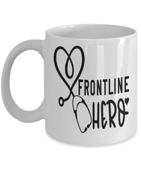 Load image into Gallery viewer, Frontline Hero LPN RN ARNP Nurse Practitioner Ceramic Coffee Tea Mug Drinkware - CrazyFamilyLove