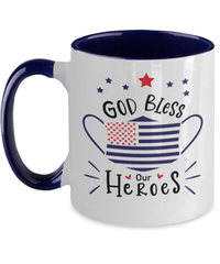 Load image into Gallery viewer, God Bless Heathcare Heroes LPN RN ARNP Nurse Two Tone Coffee Tea Mug Drinkware - CrazyFamilyLove