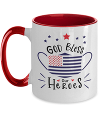 Load image into Gallery viewer, God Bless Heathcare Heroes LPN RN ARNP Nurse Two Tone Coffee Tea Mug Drinkware - CrazyFamilyLove