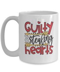 Load image into Gallery viewer, Guilty Stealing Hearts Valentine Day Coffee Tea Mug Gift For Him Her Drinkware - CrazyFamilyLove