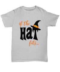 Load image into Gallery viewer, Halloween Shirts If the Hat Fits | Adult Halloween Apparel Cotton Shirt tshirt - CrazyFamilyLove
