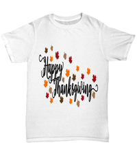 Load image into Gallery viewer, Happy Thanksgiving America Turkey Day Graphic Tshirt Teeshirt | Pumpkin Patch Autumn Fall Harvest Corn Stalk Maze Short Sleeve Cotton Shirt - CrazyFamilyLove