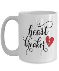 Load image into Gallery viewer, Heart Breaker1 Valentine Day Ceramic Coffee Tea Mug Gift For Him Her Drinkware - CrazyFamilyLove