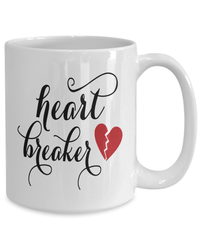 Load image into Gallery viewer, Heart Breaker1 Valentine Day Ceramic Coffee Tea Mug Gift For Him Her Drinkware - CrazyFamilyLove