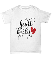 Load image into Gallery viewer, Heart Breaker1 Valentine Day Gift for Him Her Graphic Cotton Shirt Tshirt - CrazyFamilyLove