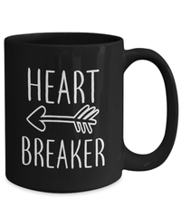 Load image into Gallery viewer, Heart Breaker2 Valentine Day Black Coffee Tea Mug Gift For Him Her Drinkware - CrazyFamilyLove