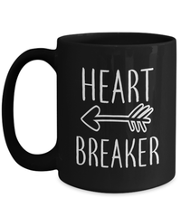 Load image into Gallery viewer, Heart Breaker2 Valentine Day Black Coffee Tea Mug Gift For Him Her Drinkware - CrazyFamilyLove