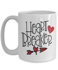 Load image into Gallery viewer, Heart Breaker4 Valentine Day Ceramic Coffee Tea Mug Gift For Him Her Drinkware - CrazyFamilyLove