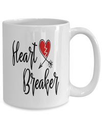 Load image into Gallery viewer, Heart Breaker5 Valentine Day Ceramic Coffee Tea Mug Gift For Him Her Drinkware - CrazyFamilyLove