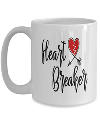 Load image into Gallery viewer, Heart Breaker5 Valentine Day Ceramic Coffee Tea Mug Gift For Him Her Drinkware - CrazyFamilyLove