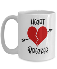 Load image into Gallery viewer, Heart Breaker6 Valentine Day Ceramic Coffee Tea Mug Gift For Him Her Drinkware - CrazyFamilyLove