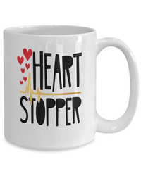 Load image into Gallery viewer, Heart Stopper Valentine Day Ceramic Coffee Tea Mug Gift For Him Her Drinkware - CrazyFamilyLove