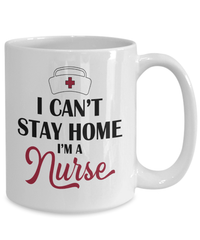 Load image into Gallery viewer, I Can't Stay Home I'm a LPN RN ARNP Nurse Practitioner2 Coffee Tea Mug Drinkware - CrazyFamilyLove