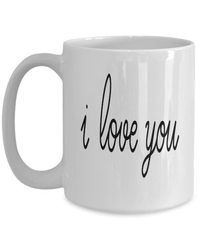 Load image into Gallery viewer, I Love You1 Valentine Day Ceramic Coffee Tea Mug Gift For Him Her Drinkware Cups - CrazyFamilyLove