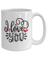 Load image into Gallery viewer, I Love You2 Valentine Day Ceramic Coffee Tea Mug Gift For Him Her Drinkware Cups - CrazyFamilyLove
