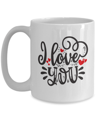 Load image into Gallery viewer, I Love You2 Valentine Day Ceramic Coffee Tea Mug Gift For Him Her Drinkware Cups - CrazyFamilyLove