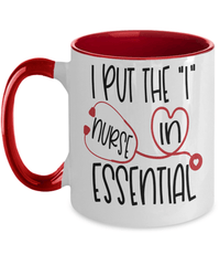 Load image into Gallery viewer, I Put I in Essential LPN RN ARNP Nurse Practitioner 2 Tone Coffee Mug Drinkware - CrazyFamilyLove