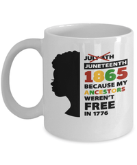 Load image into Gallery viewer, Juneteenth Ceramic Coffee Mug Cup | Black Lives Matter Black Pride BLM Drinkware - CrazyFamilyLove