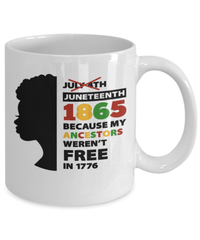 Load image into Gallery viewer, Juneteenth Ceramic Coffee Mug Cup | Black Lives Matter Black Pride BLM Drinkware - CrazyFamilyLove