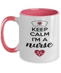 Load image into Gallery viewer, Keep Calm I'm a LPN RN ARNP Nurse Practitioner | Two Tone Coffee Mug Drinkware - CrazyFamilyLove