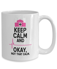 Load image into Gallery viewer, Keep Calm Not That Calm LPN RN ARNP Nurse Practitioner Coffee Tea Mug Drinkware - CrazyFamilyLove