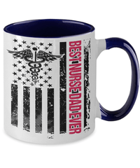 Load image into Gallery viewer, LPN RN ARNP Bst Nurse Dad Ever Two Tone Coffee Mug | Father Papa Daddy Drinkware - CrazyFamilyLove