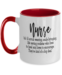 Load image into Gallery viewer, LPN RN ARNP Nurse Definition Two Tone Coffee Tea Mug Nursing Assistant Drinkware - CrazyFamilyLove