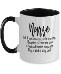 Load image into Gallery viewer, LPN RN ARNP Nurse Definition Two Tone Coffee Tea Mug Nursing Assistant Drinkware - CrazyFamilyLove