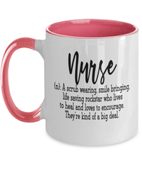 Load image into Gallery viewer, LPN RN ARNP Nurse Definition Two Tone Coffee Tea Mug Nursing Assistant Drinkware - CrazyFamilyLove