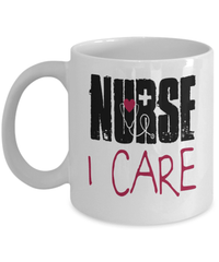 Load image into Gallery viewer, LPN RN ARNP Nurse I Care Ceramic Coffee Tea Mug | Nursing Assistant Drinkware - CrazyFamilyLove
