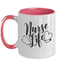 Load image into Gallery viewer, LPN RN ARNP Nurse Life 1 Two Tone Coffee Tea Mug | Nursing Assistant Drinkware - CrazyFamilyLove