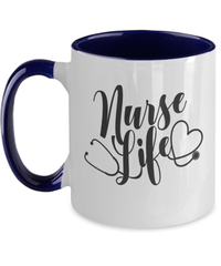 Load image into Gallery viewer, LPN RN ARNP Nurse Life 1 Two Tone Coffee Tea Mug | Nursing Assistant Drinkware - CrazyFamilyLove