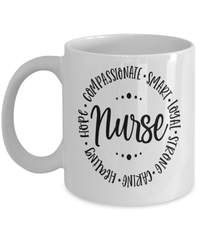 Load image into Gallery viewer, LPN RN ARNP Nurse Qualities Ceramic Coffee Tea Mug Nurse Practitioner Drinkware - CrazyFamilyLove