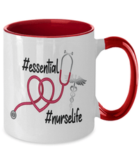 Load image into Gallery viewer, LPN RN ARNP Nurse Two Tone Coffee Tea Mug #Essential #Nurselife Drinkware - CrazyFamilyLove