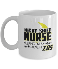 Load image into Gallery viewer, Night Shift LPN RN ARNP Nurse Ceramic Coffee Tea Mug Nursing Assistant Drinkware - CrazyFamilyLove