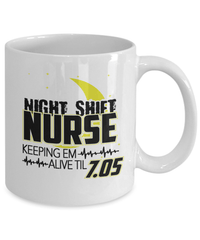 Load image into Gallery viewer, Night Shift LPN RN ARNP Nurse Ceramic Coffee Tea Mug Nursing Assistant Drinkware - CrazyFamilyLove