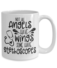 Load image into Gallery viewer, Not All Angels Have Wings LPN RN ARNP Nurse Ceramic Coffee Tea Mug Drinkware - CrazyFamilyLove