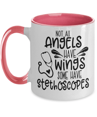 Load image into Gallery viewer, Not All Angels Have Wings LPN RN ARNP Nurse Two Tone Coffee Tea Mug Drinkware - CrazyFamilyLove