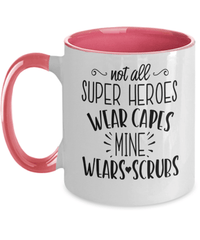 Load image into Gallery viewer, Not All Superheroes Wear Capes LPN RN ARNP Nurse Two Tone Coffee Mug Drinkware - CrazyFamilyLove