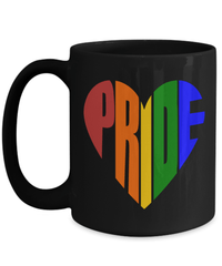 Load image into Gallery viewer, Pride LGBTQ Woman Man Gender Fluid Identity Black Ceramic Coffee Tea Mug Cup FTM MTF Transgender Bisexual Two-Spirit Rainbow Flag Drinkware - CrazyFamilyLove