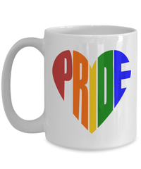 Load image into Gallery viewer, Pride LGBTQ Woman Man Gender Fluid Identity Ceramic Coffee Tea Mug Cup FTM MTF Transgender Bisexual Two-Spirit Rainbow Flag Drinkware - CrazyFamilyLove