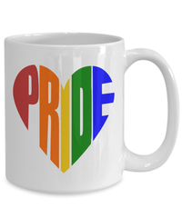 Load image into Gallery viewer, Pride LGBTQ Woman Man Gender Fluid Identity Ceramic Coffee Tea Mug Cup FTM MTF Transgender Bisexual Two-Spirit Rainbow Flag Drinkware - CrazyFamilyLove