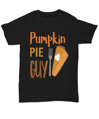 Load image into Gallery viewer, Pumpkin Pie Guy America Thanksgiving Turkey Day Graphic Tshirt | Pumpkin Patch Autumn Leaves Fall Harvest Corn Stalk Maze Cotton Tee Shirt - CrazyFamilyLove