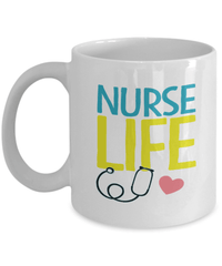 Load image into Gallery viewer, Registered LPN RN ARNP Nurse Practitioner Nursing Assistant Life2 Ceramic Coffee Tea Mug Cup Drinkware - CrazyFamilyLove
