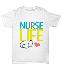Load image into Gallery viewer, Registered LPN RN ARNP Nurse Practitioner Nursing Assistant Life2 Graphic Short Sleeve Cotton Tshirt Teeshirt Shirt Designs - CrazyFamilyLove