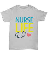 Load image into Gallery viewer, Registered LPN RN ARNP Nurse Practitioner Nursing Assistant Life2 Graphic Short Sleeve Cotton Tshirt Teeshirt Shirt Designs - CrazyFamilyLove