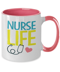 Load image into Gallery viewer, Registered LPN RN ARNP Nurse Practitioner Nursing Assistant Life2 Two Tone Ceramic Coffee Tea Mug Cup Drinkware - CrazyFamilyLove