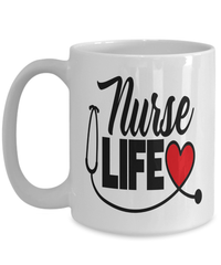 Load image into Gallery viewer, Registered LPN RN ARNP Nurse Practitioner Nursing Assistant Life3 Ceramic Coffee Tea Mug Cup Drinkware - CrazyFamilyLove